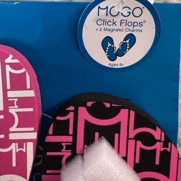 MOGO Clip Charm Flip Flops Girls Size 2/3 - Picture 4 of 6